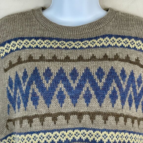 Vintage 90s Academia Old Money Wool Blend Sweater Vest Size M English Country - Picture 4 of 11